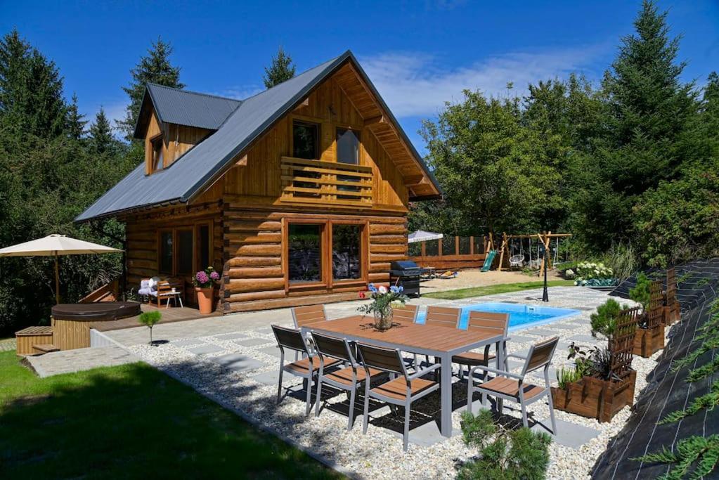 Polana Slowikowa 5 Star- Domek W Gorach Z Jacuzzi, Sauna,Basen,Ogrod Z Lasem, Kominek I Narty Stroza  Εξωτερικό φωτογραφία