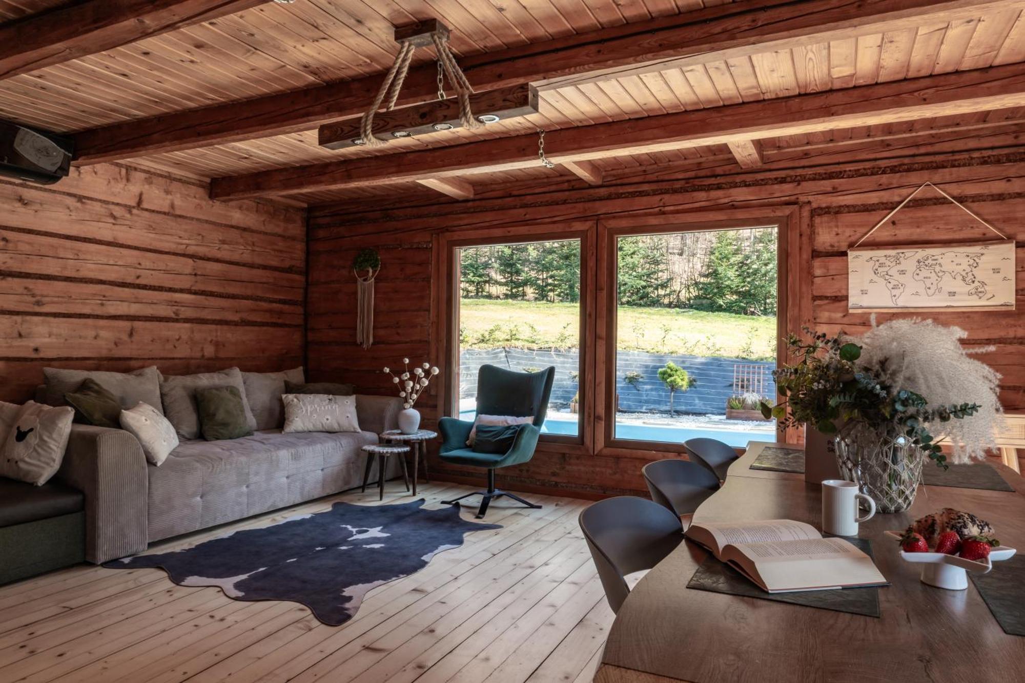 Polana Slowikowa 5 Star- Domek W Gorach Z Jacuzzi, Sauna,Basen,Ogrod Z Lasem, Kominek I Narty Stroza  Εξωτερικό φωτογραφία